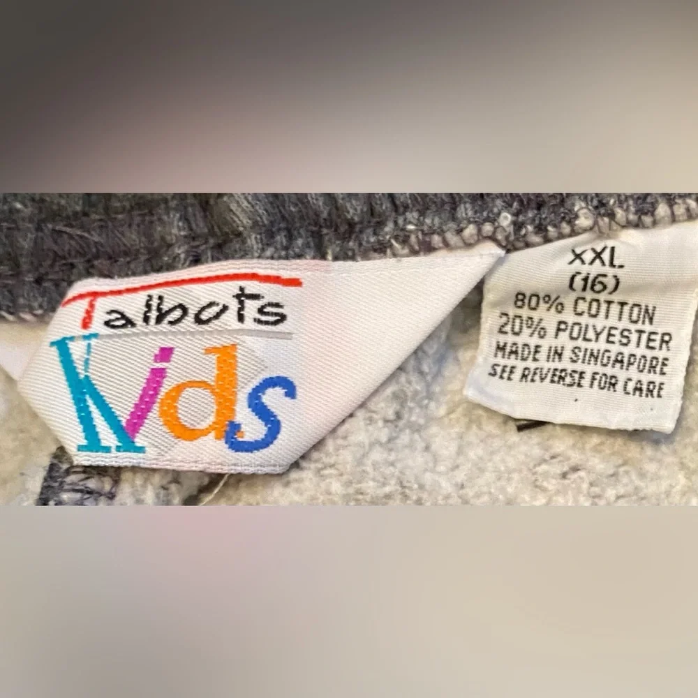 Vintage Talbots Kids Youth XXL‎ Size 16 Gray Joggers